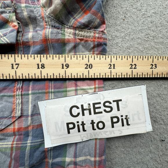 Current Elliot The Perfect Shirt Canyon Plaid Button Shirt Large Long Sleeve - Picture 6 of 10